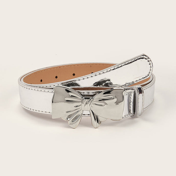 Ceinture à boucle et nœud papillon pour femme