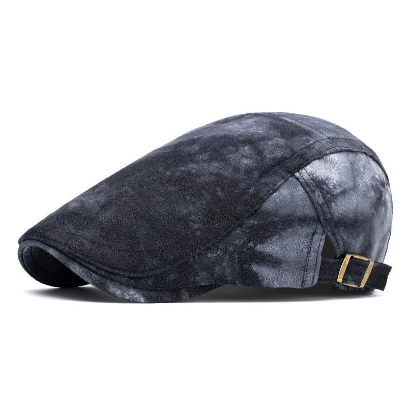 Béret gavroche en coton tie-dye élégant pour le printemps