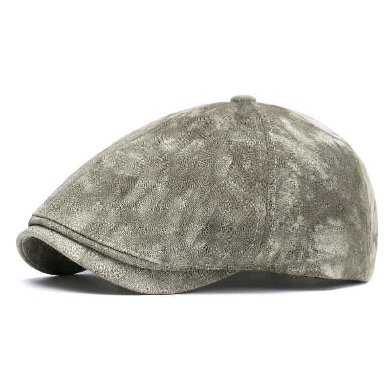 Béret gavroche en coton tie-dye élégant pour le printemps