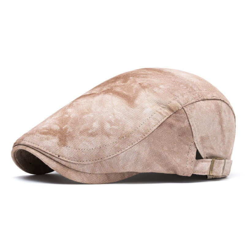 Béret gavroche en coton tie-dye élégant pour le printemps