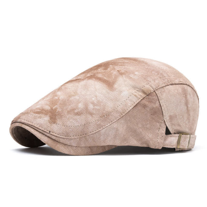 Béret gavroche en coton tie-dye élégant pour le printemps