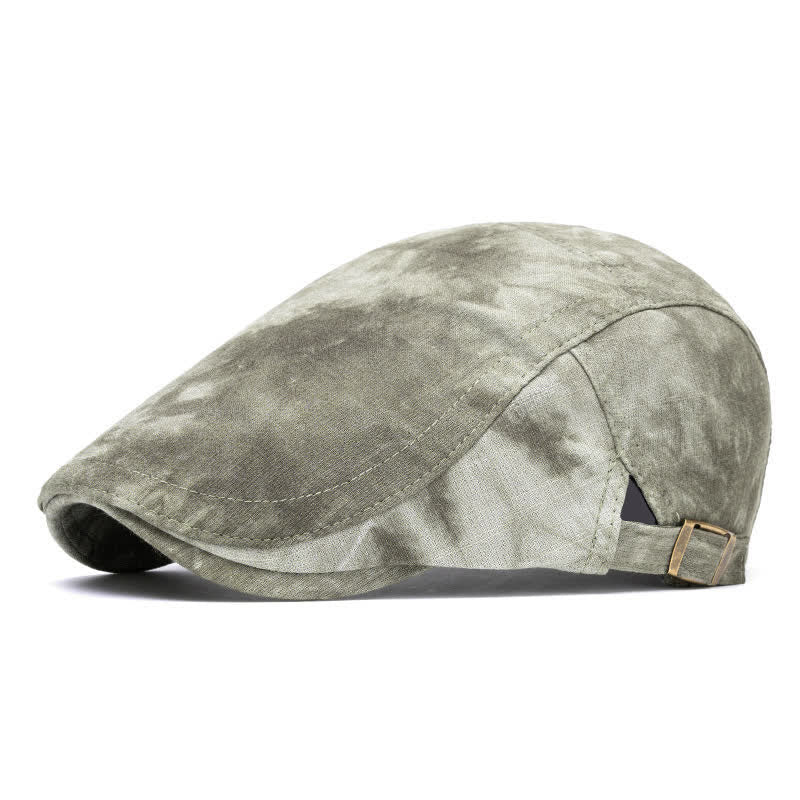 Béret gavroche en coton tie-dye élégant pour le printemps