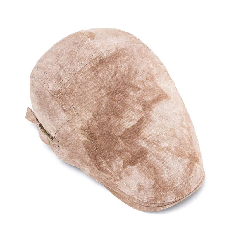Béret gavroche en coton tie-dye élégant pour le printemps