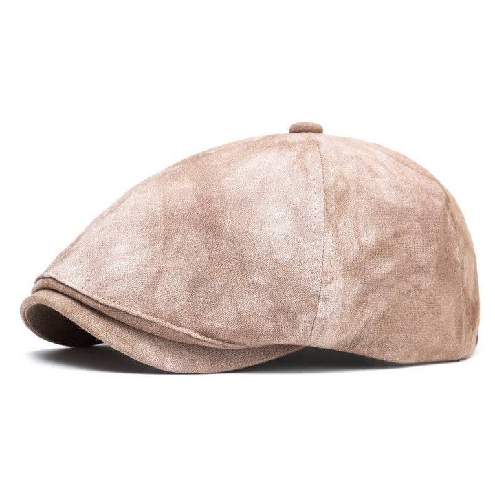 Béret gavroche en coton tie-dye élégant pour le printemps