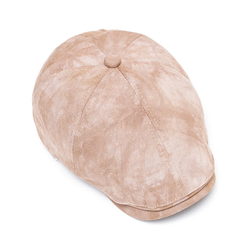 Béret gavroche en coton tie-dye élégant pour le printemps