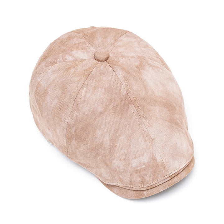 Béret gavroche en coton tie-dye élégant pour le printemps