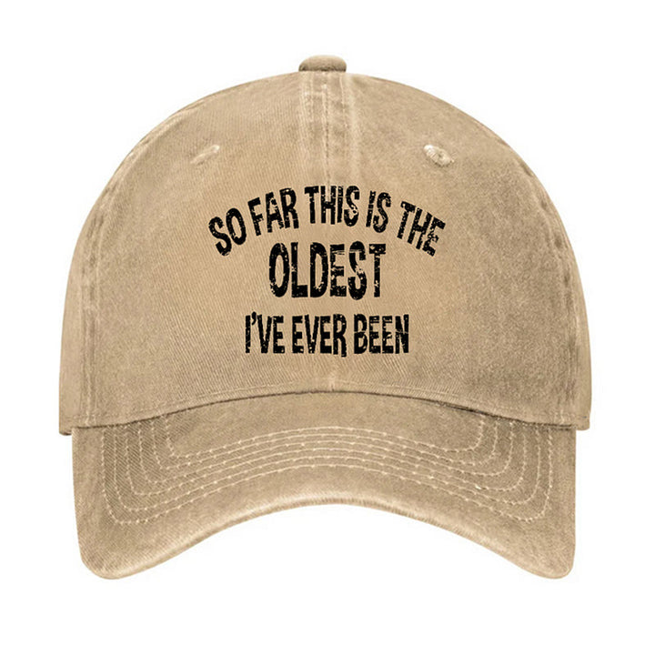 Jusqu'à présent, c'est la plus ancienne casquette de baseball réglable