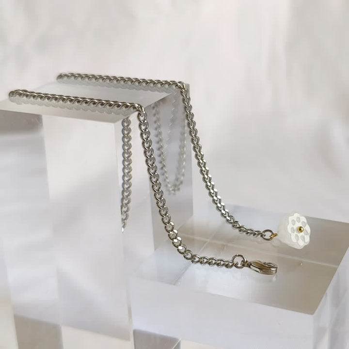 Broche de costume pour homme en plaqué or 18 carats avec pierre naturelle et chaîne suspendue