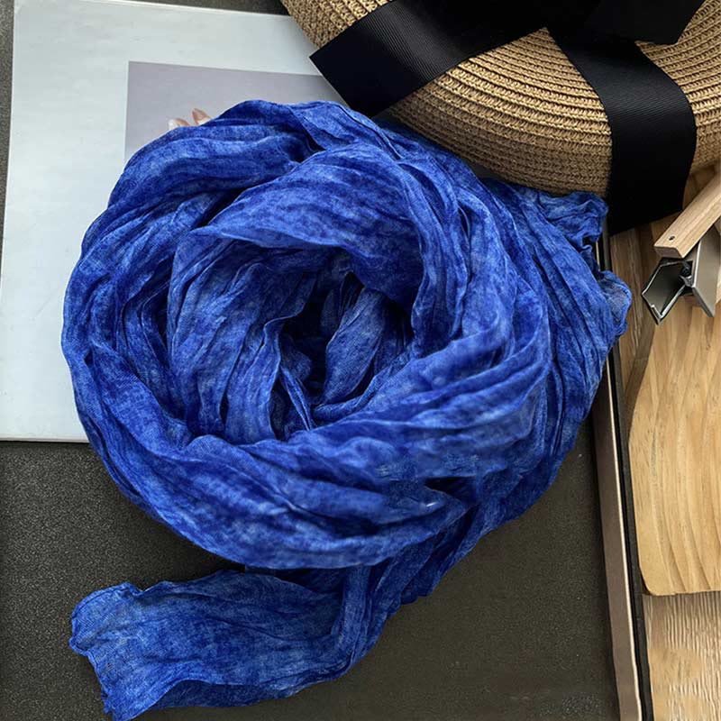 Écharpe fine rétro tie-dye pour femme