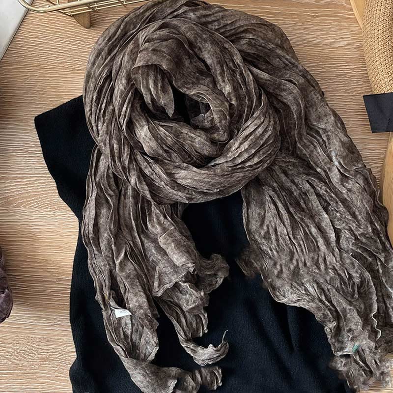 Écharpe fine rétro tie-dye pour femme
