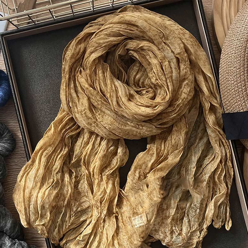 Écharpe fine rétro tie-dye pour femme