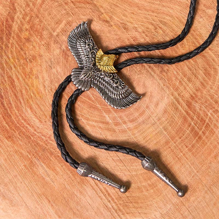 Ensemble de boucles de ceinture et de cravates bolo Eagle Flag DIY