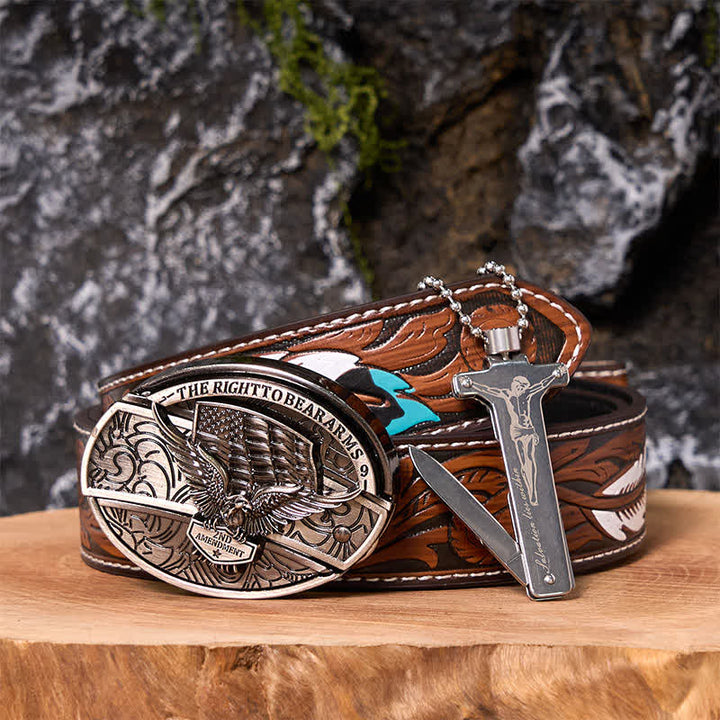 Coffret de bricolage Poker Ace avec couteau caché, boucle de ceinture et briquet Black Ice