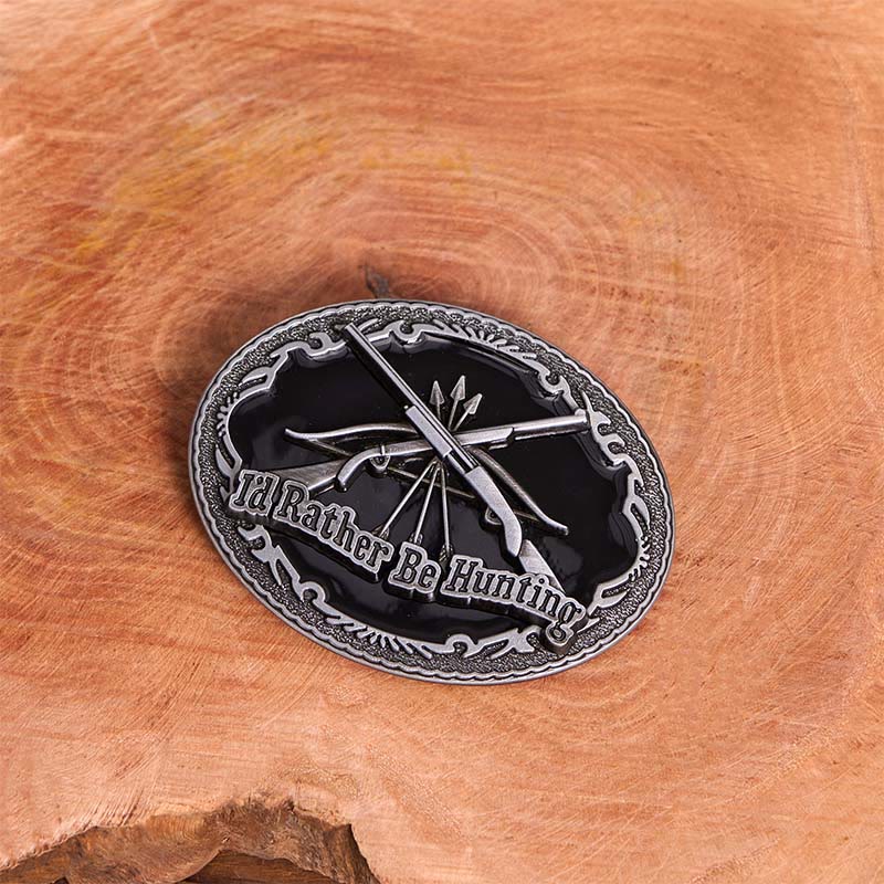Je préférerais être un fusil de chasse, boucle de ceinture en cuir à faire soi-même