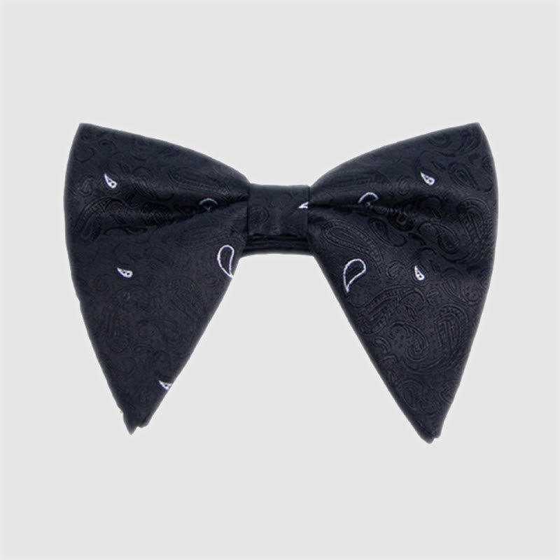 Nœud papillon surdimensionné à imprimé cachemire coloré pour homme