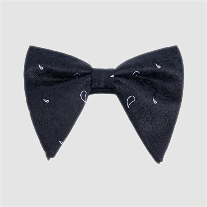 Nœud papillon surdimensionné à imprimé cachemire coloré pour homme