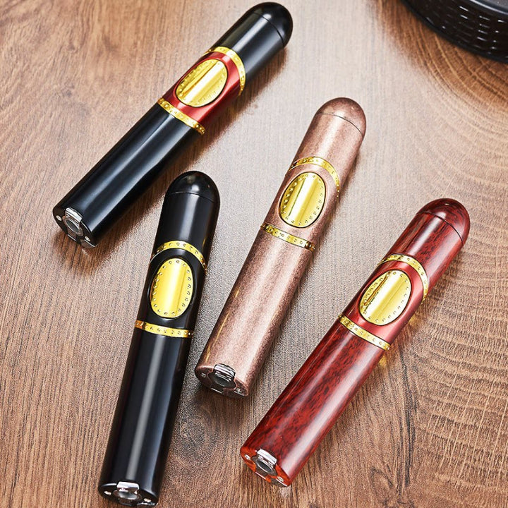 Briquet 3 en 1 à triple brûleur avec perforateur et aiguille à cigares intégrés