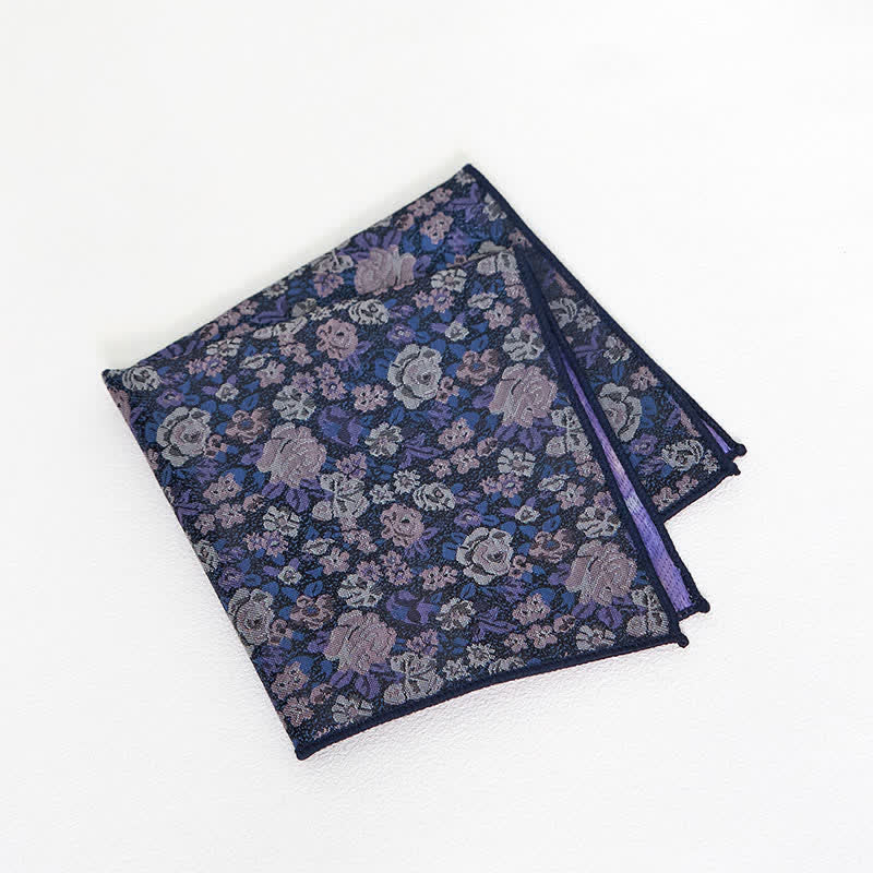 Cravate fantaisie florale SteelBlue pour homme