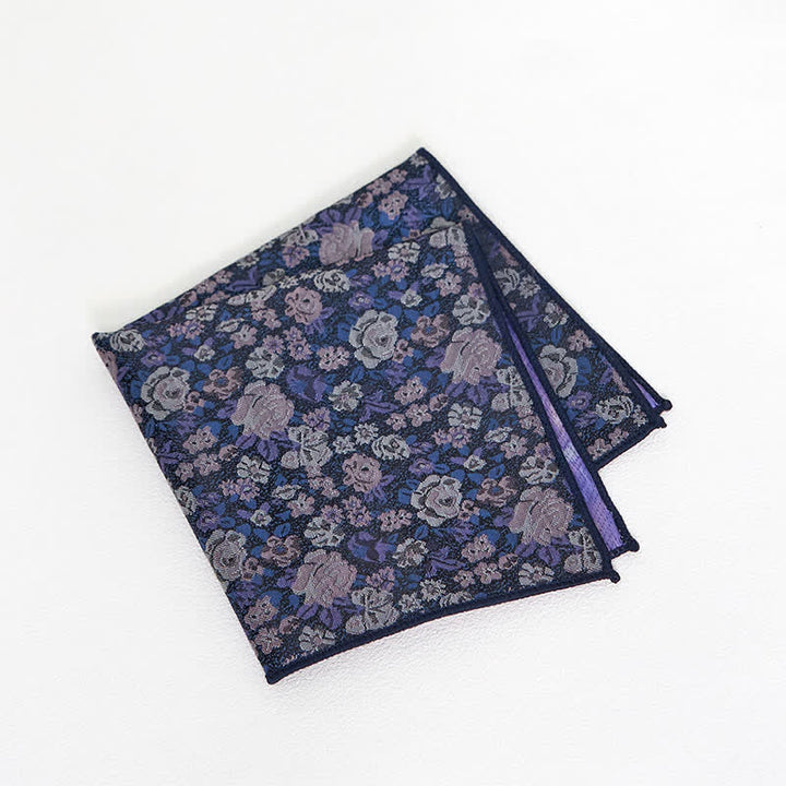 Cravate fantaisie florale SteelBlue pour homme