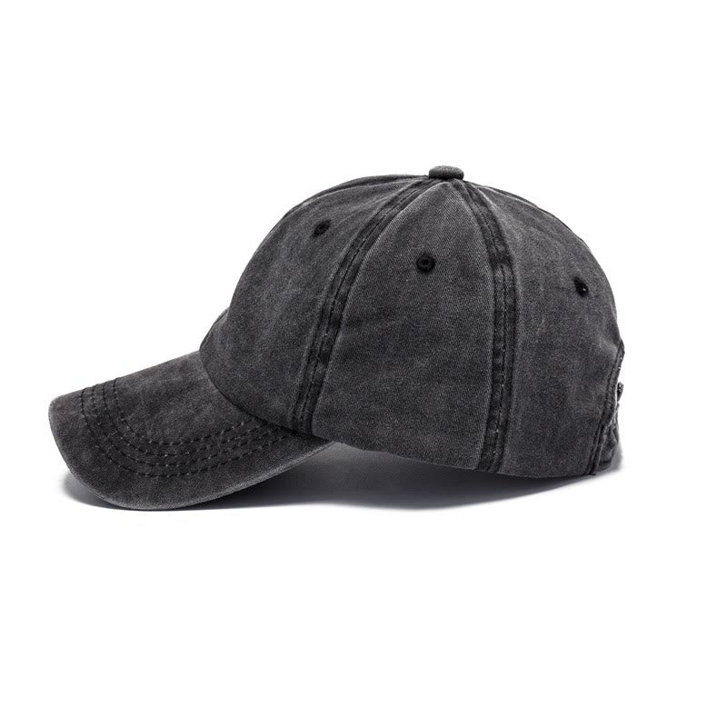 Casquette de baseball réglable avec impression de texte personnalisée