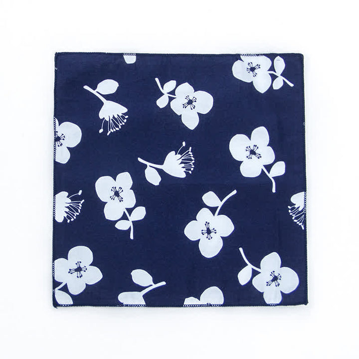 Pochette de costume en coton à motifs floraux pour homme