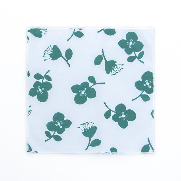 Pochette de costume en coton à motifs floraux pour homme