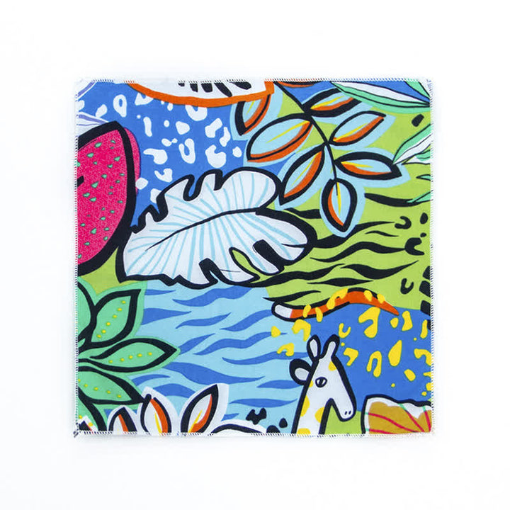 Pochette de costume en coton à motifs floraux pour homme