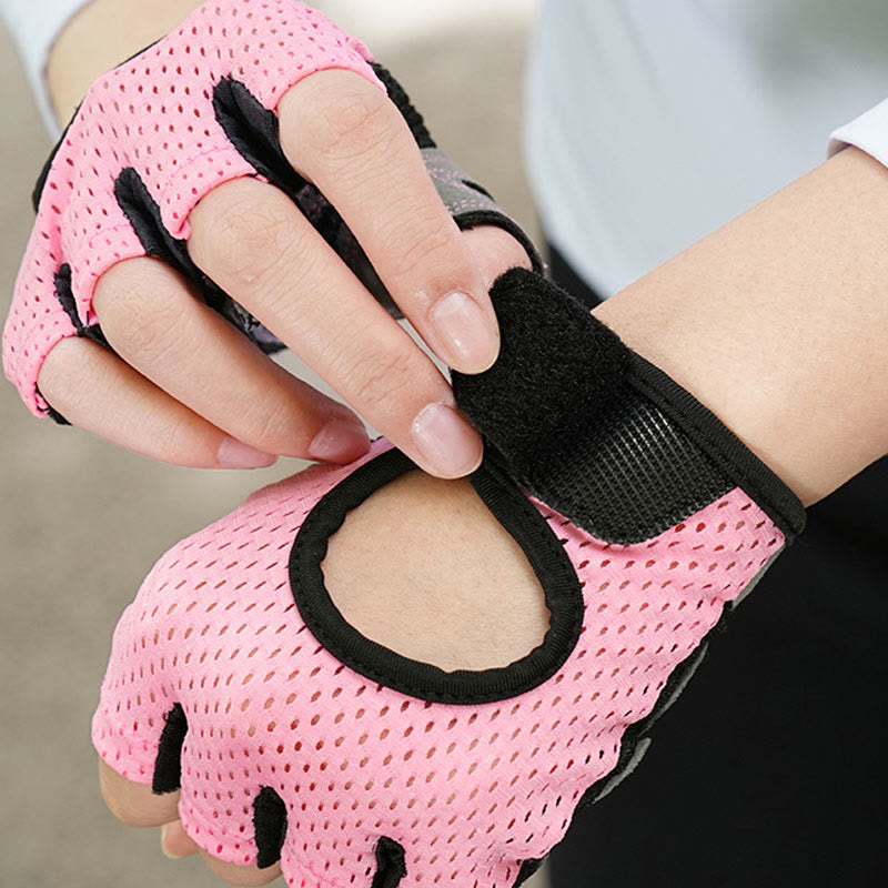 Gants de cyclisme, d'haltérophilie et de gymnastique légers et respirants sans doigts
