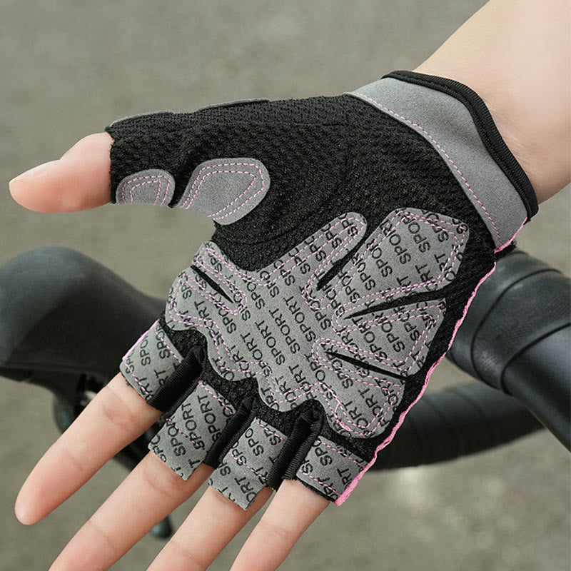 Gants de cyclisme, d'haltérophilie et de gymnastique légers et respirants sans doigts