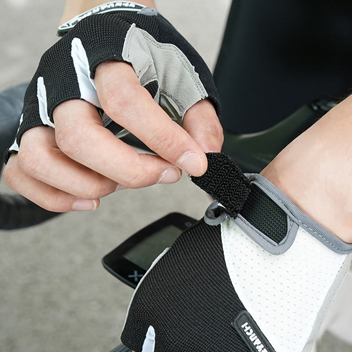 Gants de cyclisme unisexes antidérapants à mi-doigts