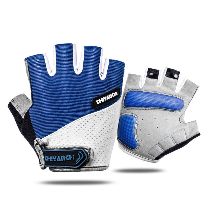 Gants de cyclisme unisexes antidérapants à mi-doigts