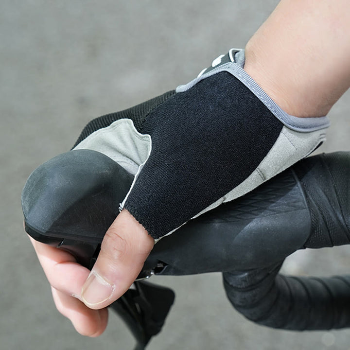 Gants de cyclisme unisexes antidérapants à mi-doigts