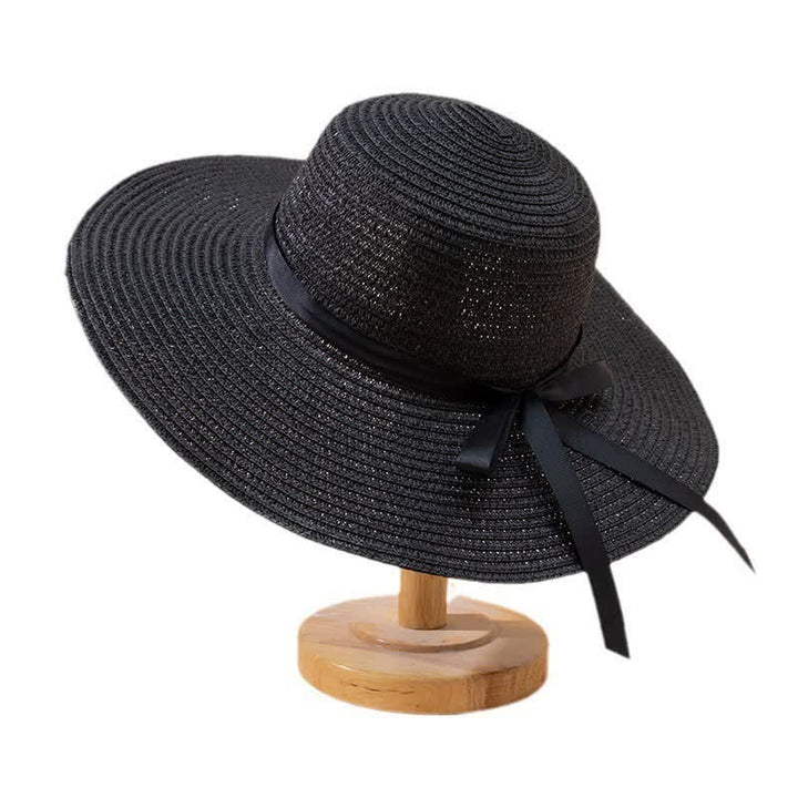 Chapeau Fedora en paille de plage personnalisé pour femme avec nom personnalisé