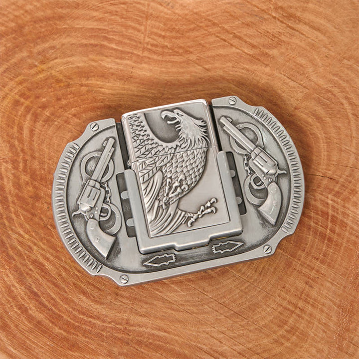 Ceinture en cuir pour homme avec briquet caché Silver Eagle Guns DIY