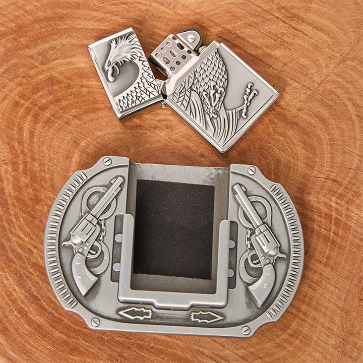 Ceinture en cuir pour homme avec briquet caché Silver Eagle Guns DIY