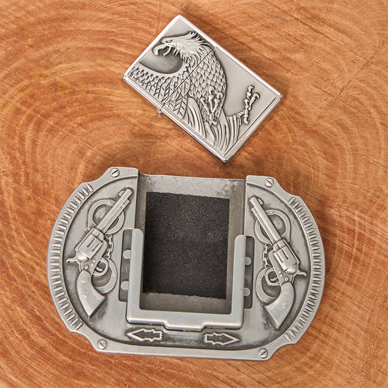 Ceinture en cuir pour homme avec briquet caché Silver Eagle Guns DIY