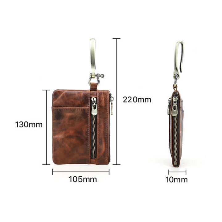 Sac à outils fonctionnel en cuir avec grande boucle à crochet - image 14