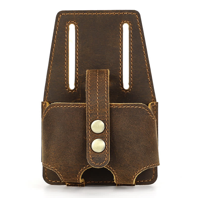 Sac ceinture en cuir avec étui doseur en acier de 5 m pour café - image 9