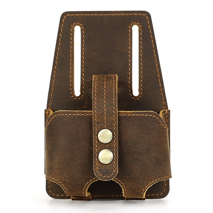 Sac ceinture en cuir avec étui doseur en acier de 5 m pour café - image 9