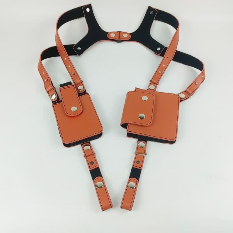 Sac à bandoulière double sport avec passant de ceinture - Brun - image 3