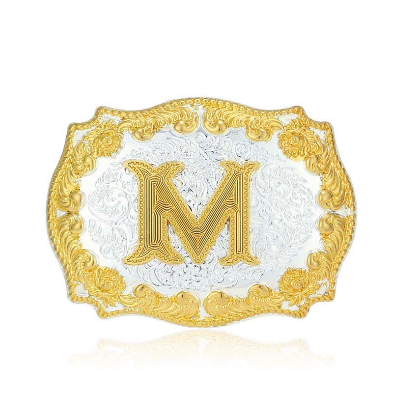 Ceinture en cuir pour homme avec boucle initiale dorée - image 18