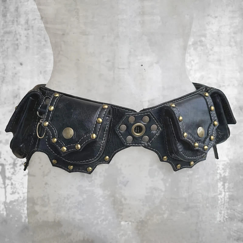 Sac ceinture rétro multi-poches style viking - image 8