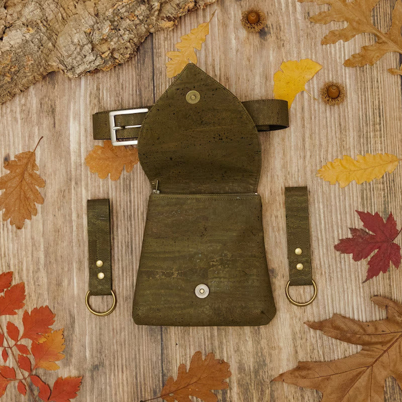 Sac ceinture Viking rétro Halloween en forme de feuille pour femme - image 8