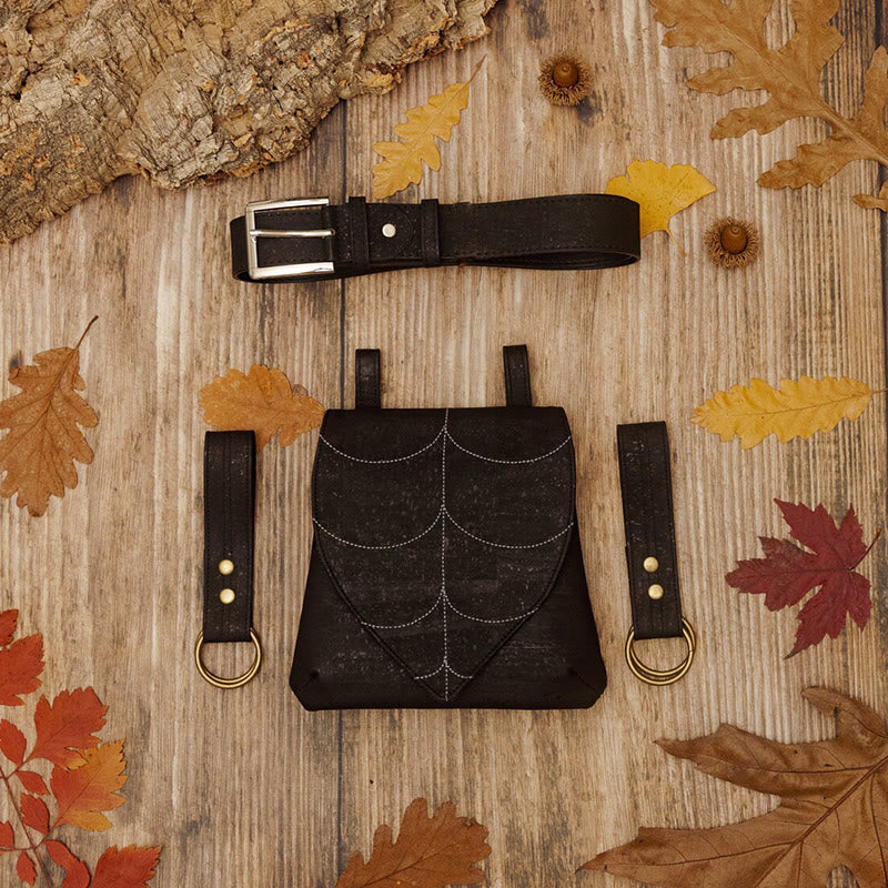 Sac ceinture Viking rétro Halloween en forme de feuille pour femme - image 9