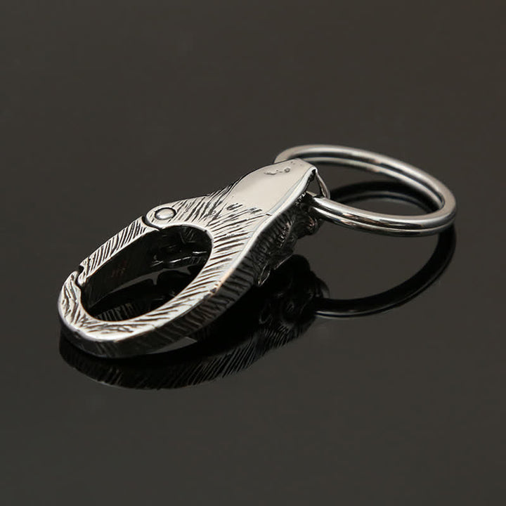 Porte-clés tête de panthère Viking en acier inoxydable - image 4