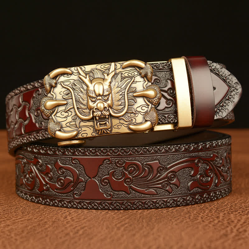 Ceinture en cuir Mighty Dragon Claw pour homme