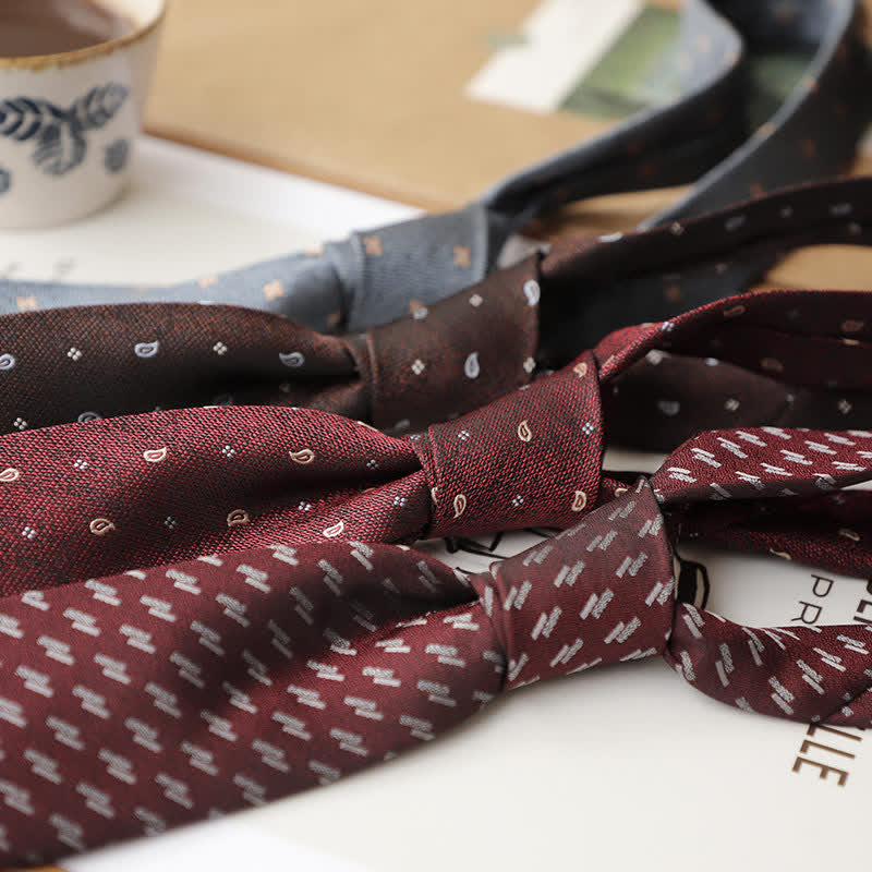 Lot de 2 pochettes de costume à motif mini vintage pour homme