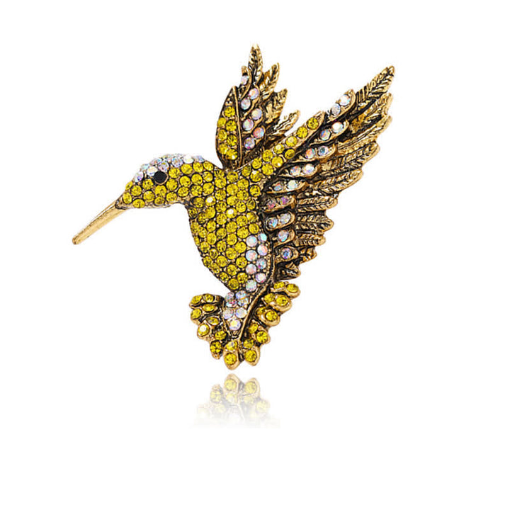 Broche Colibri Strass Femme