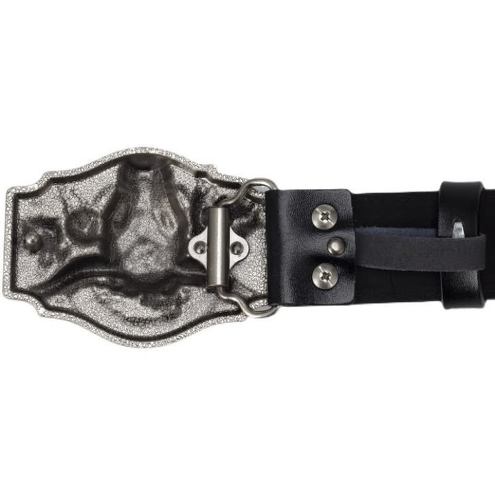 Ceinture en cuir gaufré pour homme avec motif taureau Longhorn