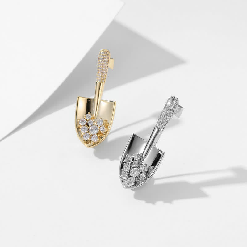 Mini broche pelle plaquée unisexe